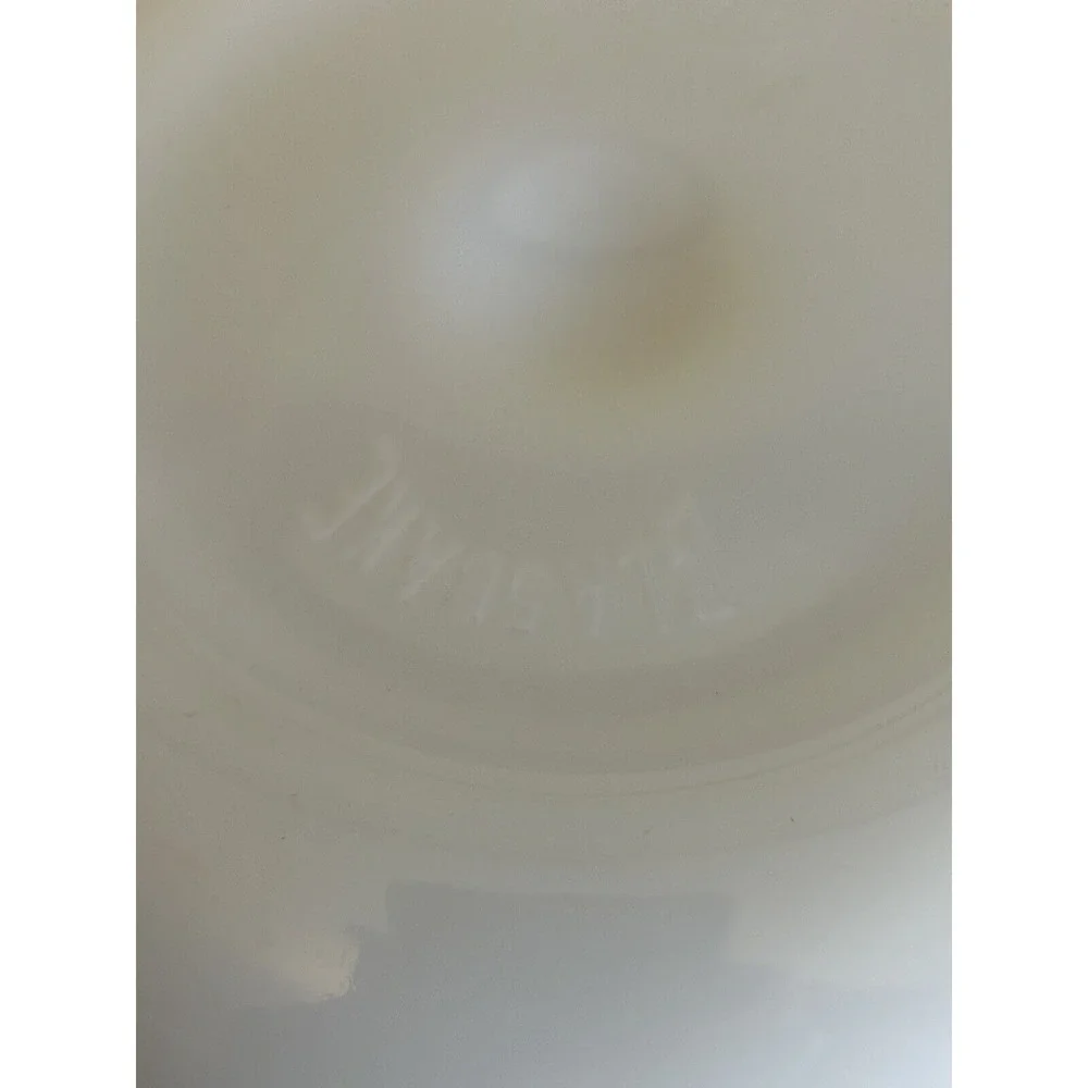 Vintage Glasbake Made‎ for Sunbeam Large White Milk Glass Mixer Mixing Bowl